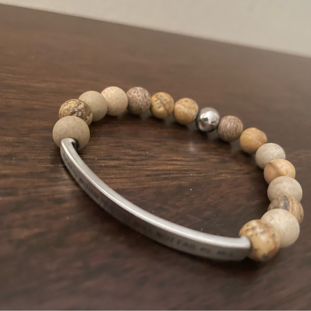 Wooden beaded bracelet